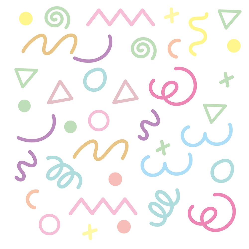 Qaxrocyn multi-color wall decals brighten spaces and encourage color cognition.
