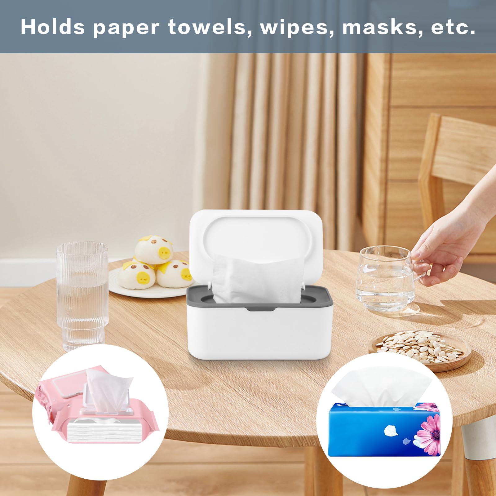 QBXMY7 wipes dispenser in kitchen bathroom and office settings