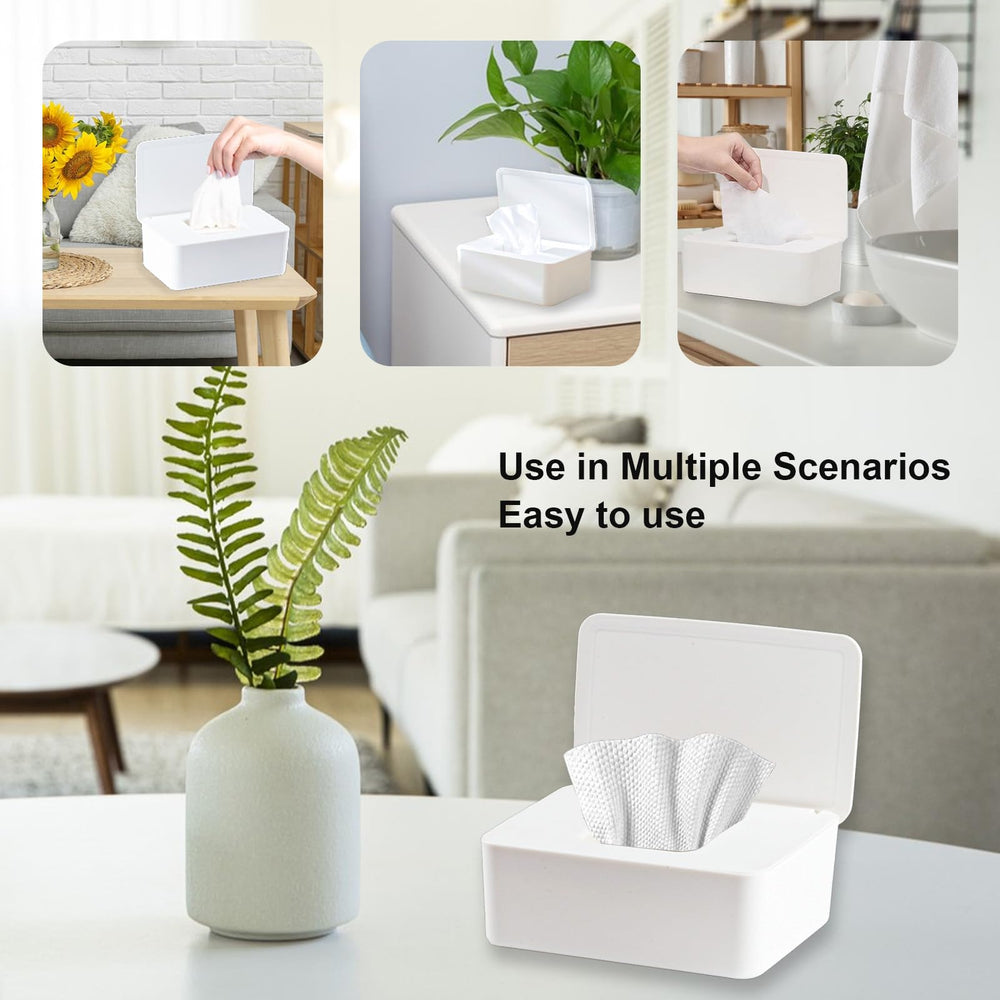 QBXMY7 wipes dispenser non-slip feet prevent tipping and improve stability.