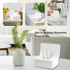 QBXMY7 wipes dispenser non-slip feet prevent tipping and improve stability.
