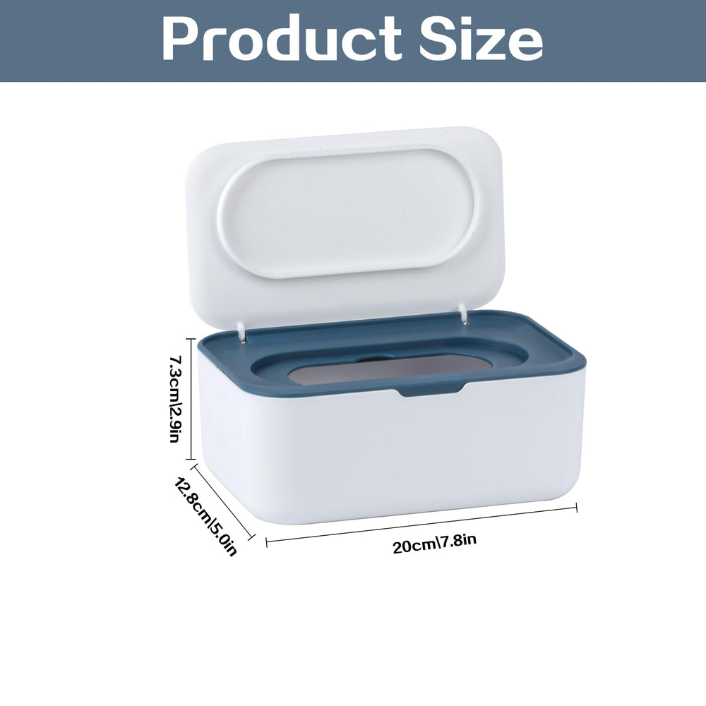 QBXMY7 wipes dispenser sealed compartment preserves moisture between uses.