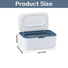 QBXMY7 wipes dispenser sealed compartment preserves moisture between uses.