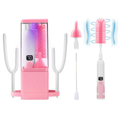 QCBF electric bottle brush cleaner front view for quick, spotless bottles