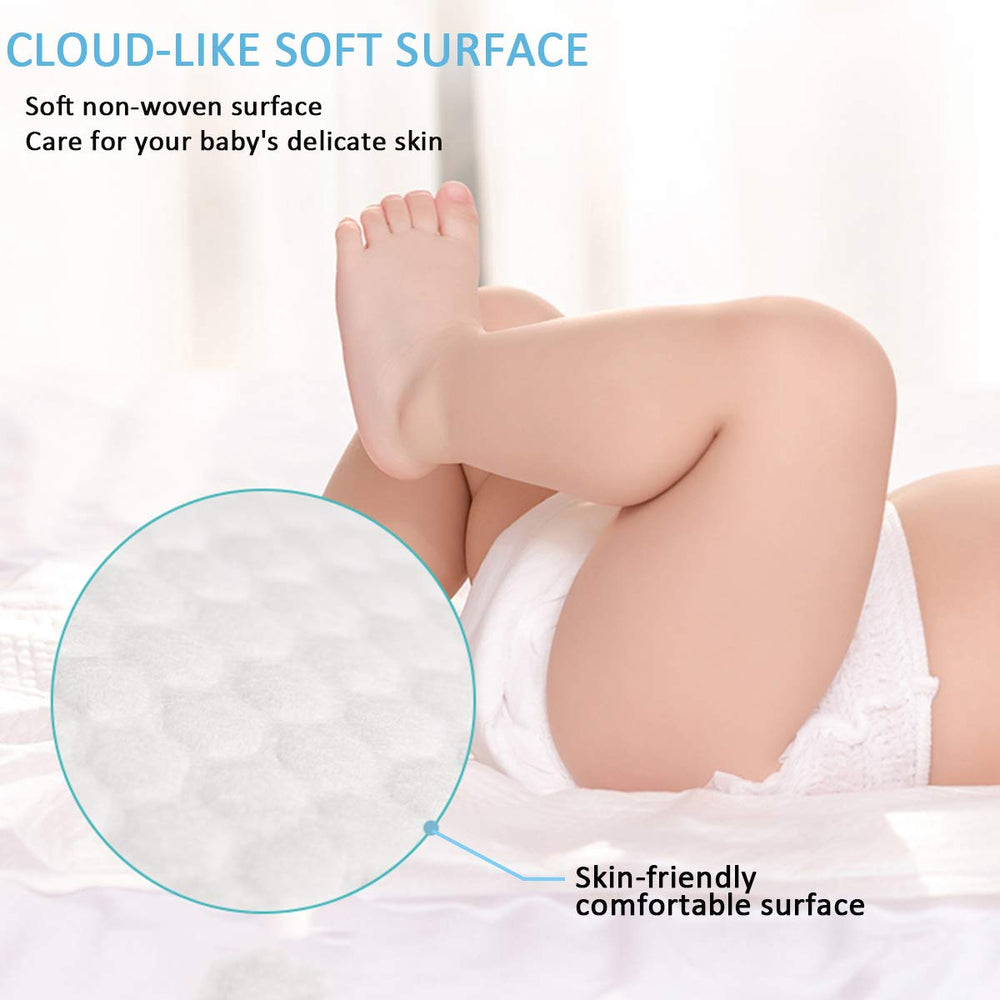 QDTTSRY baby disposable changing pad folded demonstrates easy packing for diaper bags and travel