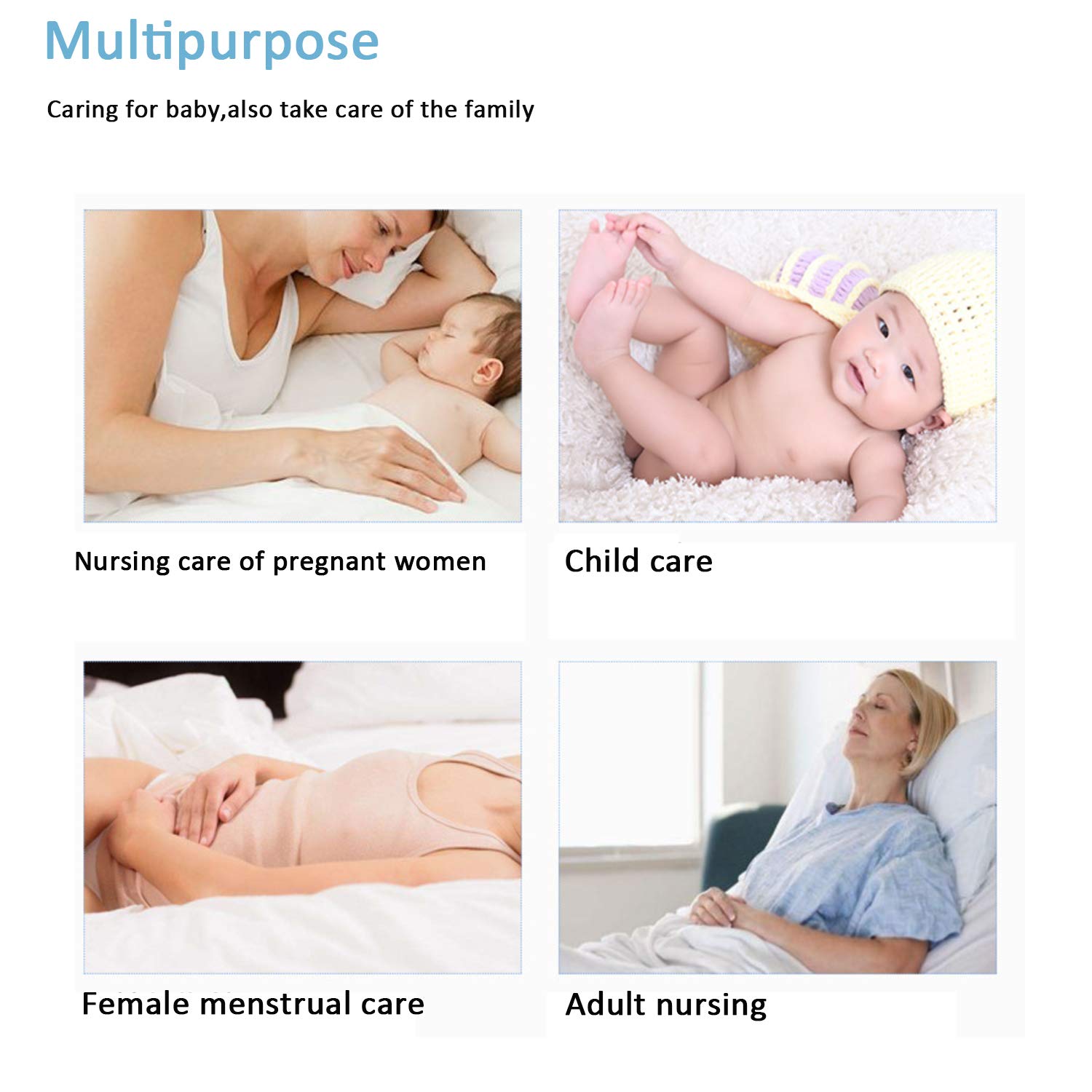 QDTTSRY baby disposable changing pad bed-use scenario demonstrates clean barrier during rest