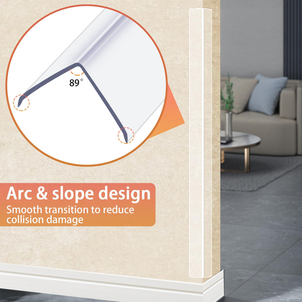 QDYMXUN self-adhesive corner guard on a wall corner protects children from sharp edges