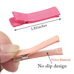 Qearl baby hair clips closeup shows compact 1.8 inch size for delicate styling.