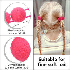 Qearl pom pom velvet packaging image highlights value and color options.