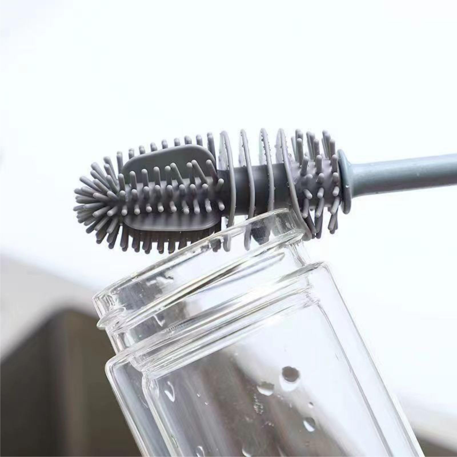 QEEGO bottle cleaner fits 1 inch minimum opening for tight spaces