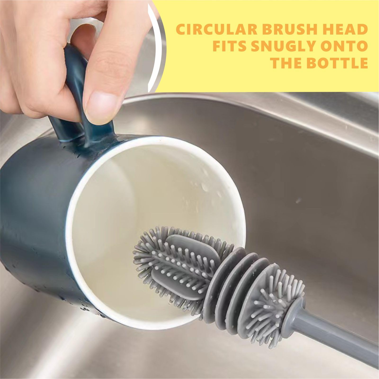 QEEGO cleaner for tumblers and glassware interiors