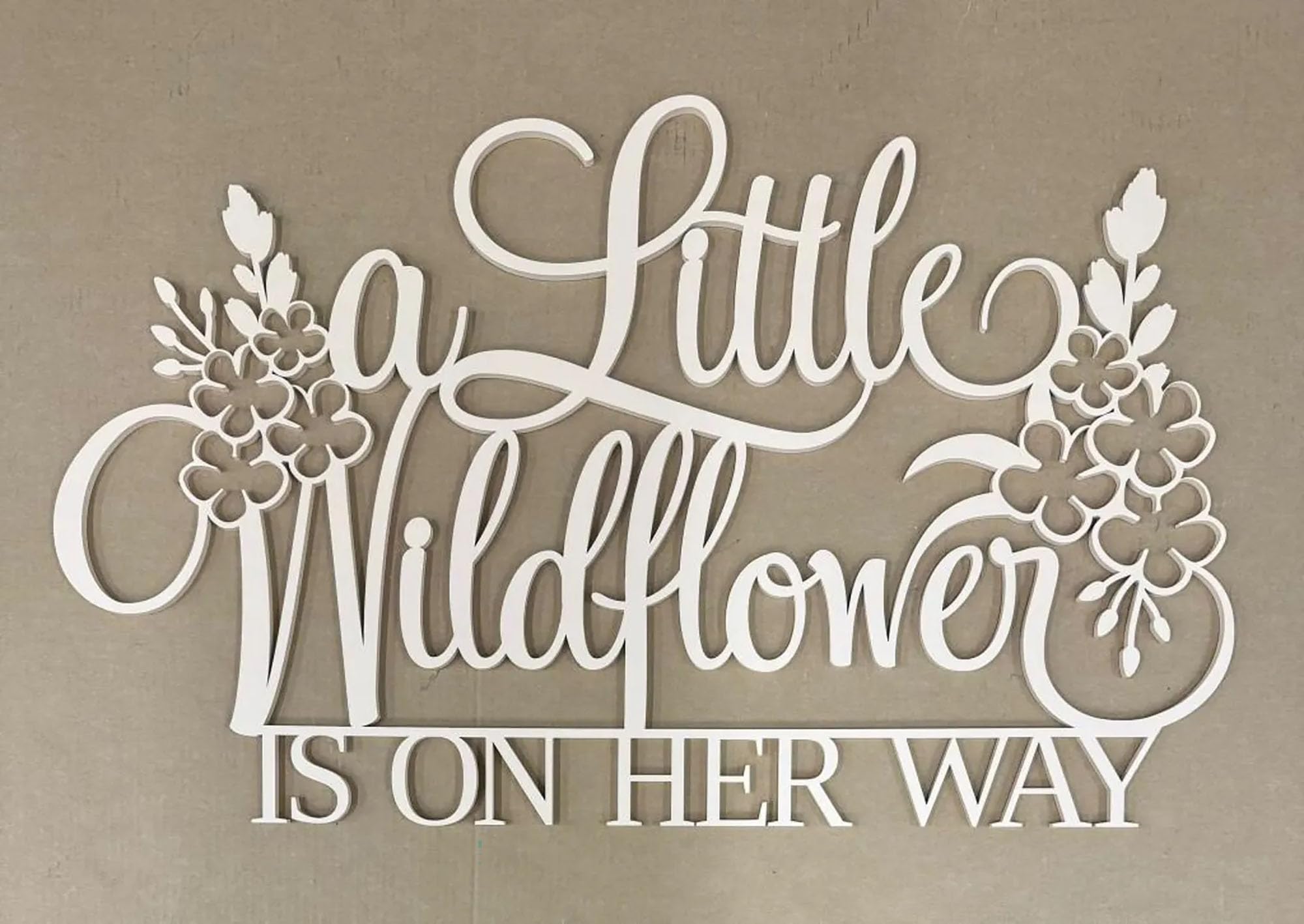 QENWWENG A Little Wildflower sign outdoor garden-hanging adds nature-inspired ambiance