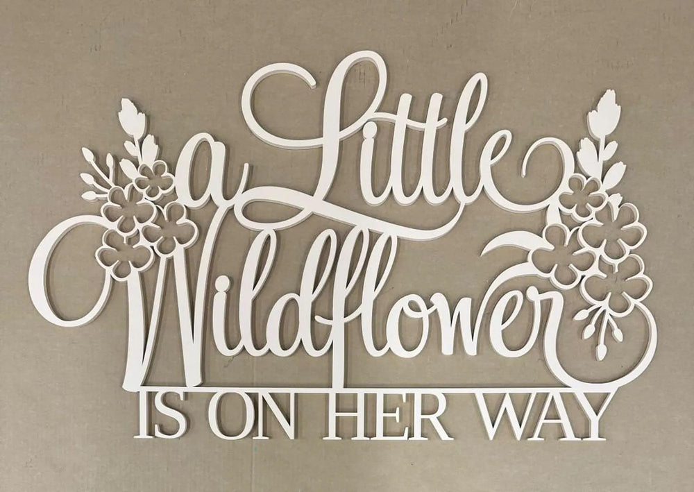 QENWWENG A Little Wildflower sign outdoor garden-hanging adds nature-inspired ambiance