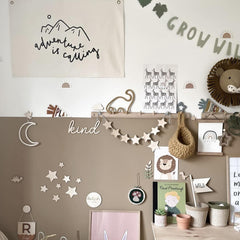 QENWWENG boho star decor fosters a soothing nursery ambiance for kids