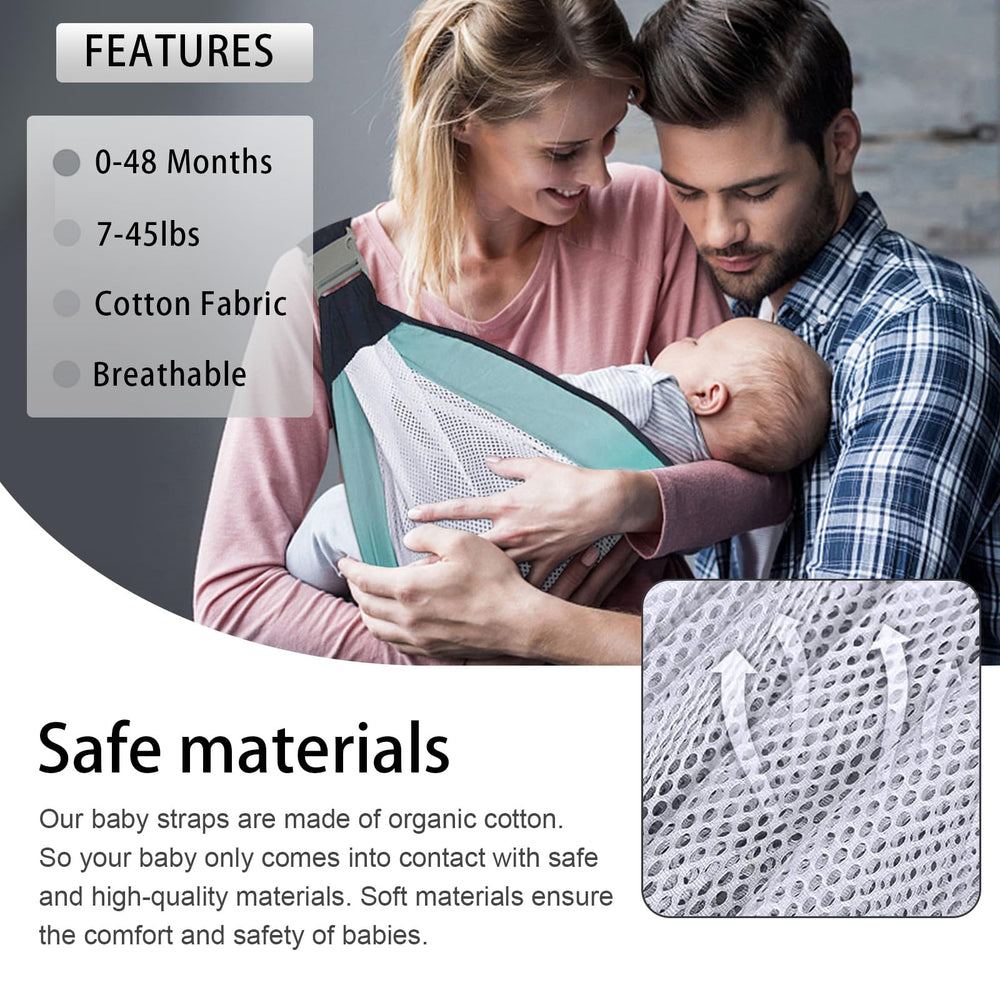 QETRABONE green sling demonstrates a one-shoulder design for close bonding.