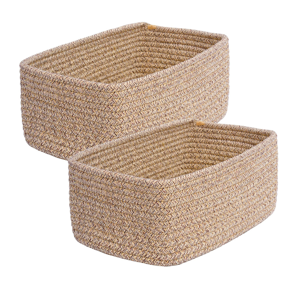 QFLQFL small woven basket closeup weave ideal for durable storage.