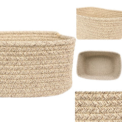 QFLQFL small woven basket on shelf keeps books and toiletries neatly organized.