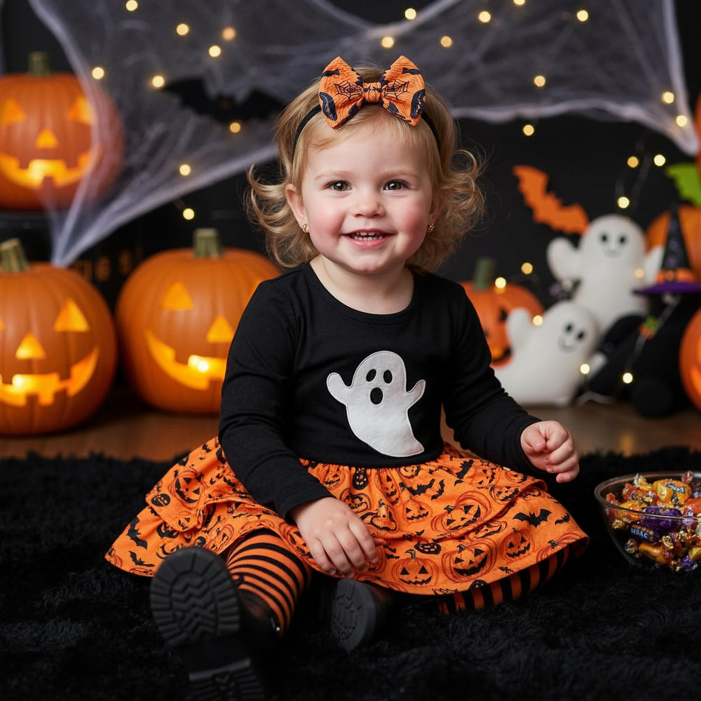 QFV black headband bow, versatile daily wear with cute baby outfits.