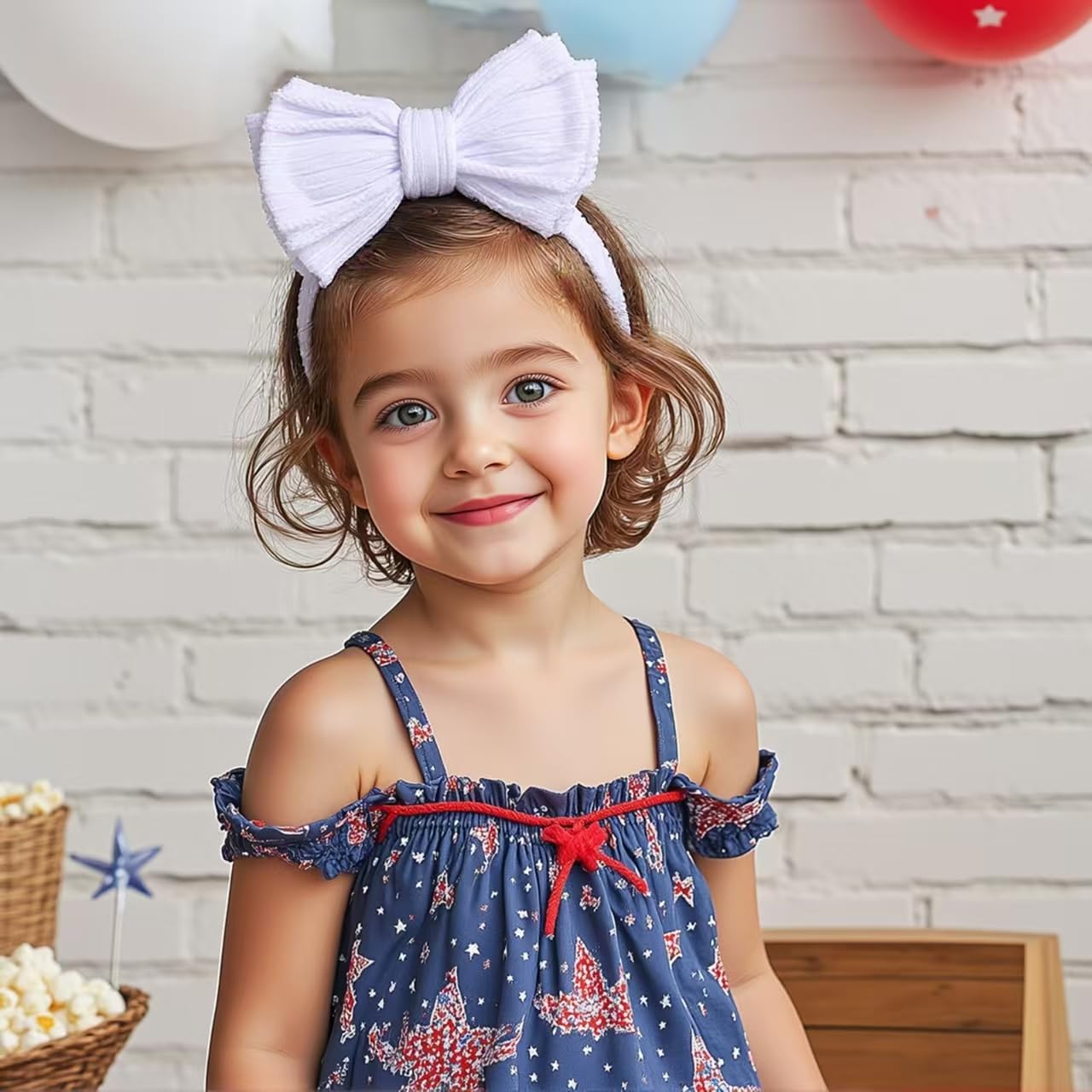 QFV Baby Girl Bows easy-care fabric supports quick cleaning