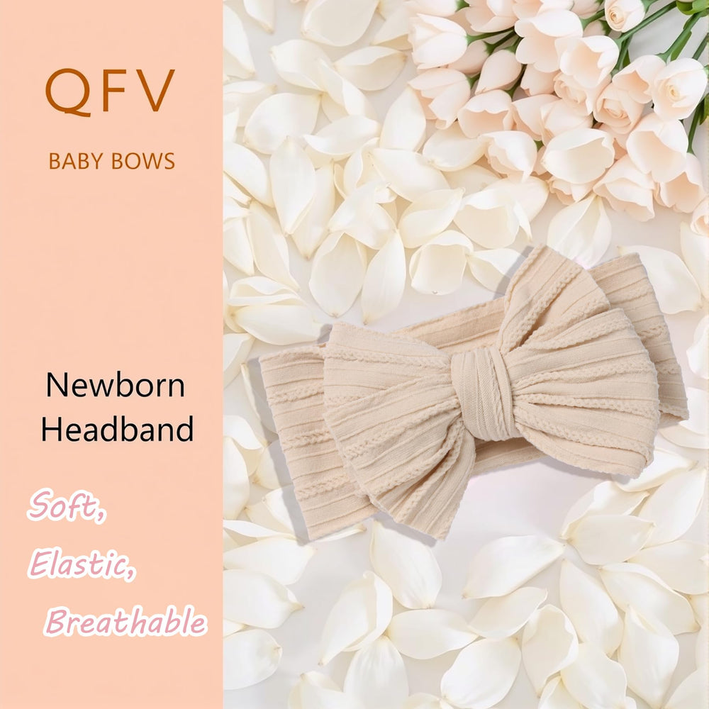 QFV Baby Girl Bows photography-friendly look for newborn portraits
