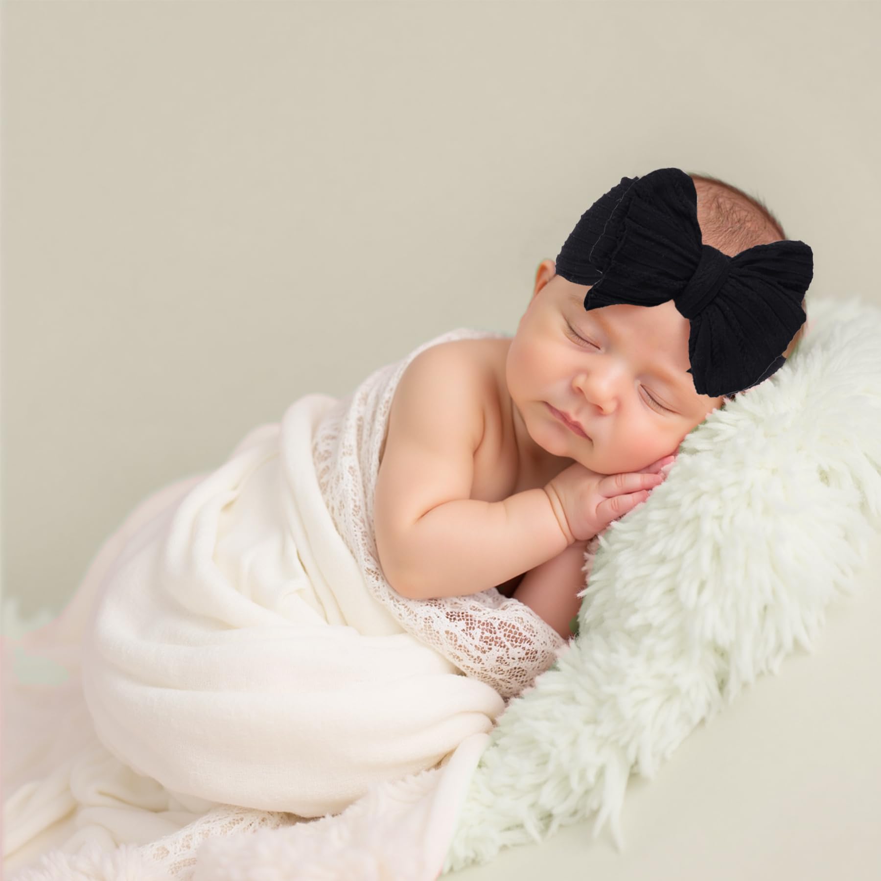 QFV Baby Girl Bows toddler-ready headband on a child