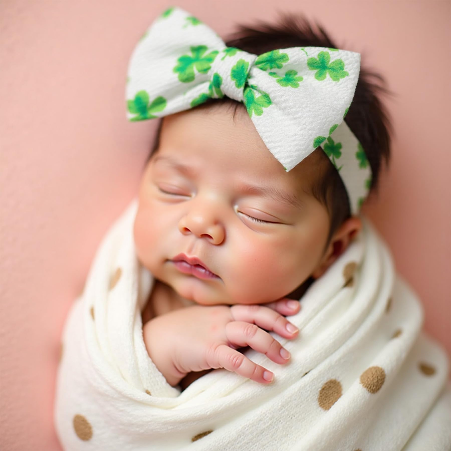QFV baby shower photography accessory headband green for cute captures