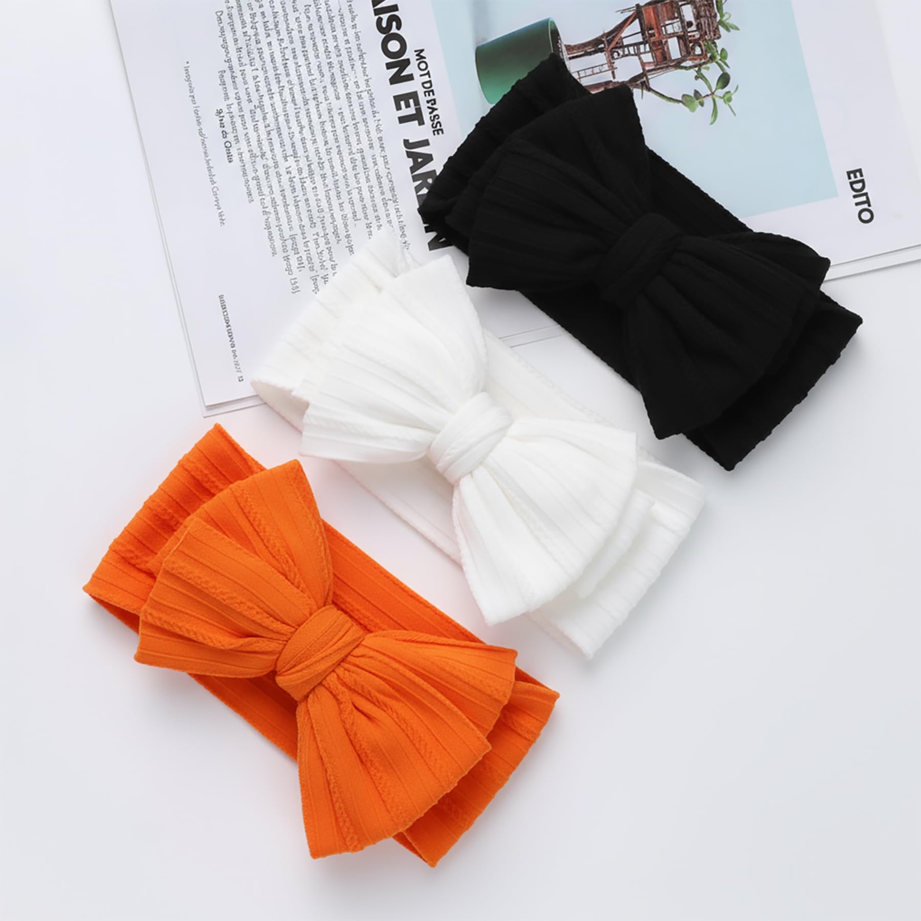 QFV Halloween bows color variations for versatile styling