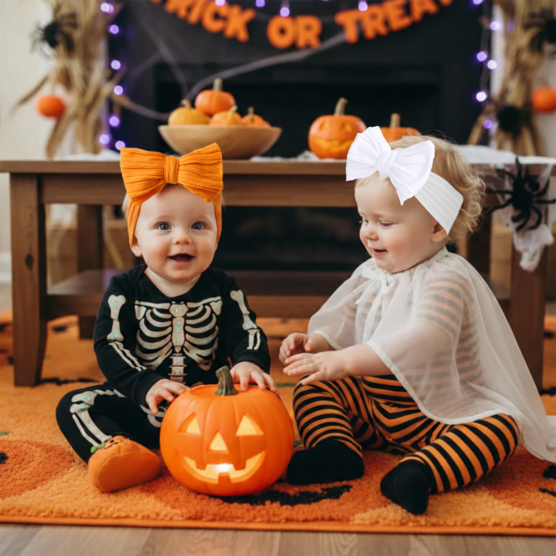 QFV soft infant-toddler bows match outfits for everyday wear and cute photos.