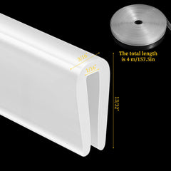 QfwdfcTrenz-u-channel edge protector closeup shows flexible fit for curved surfaces.
