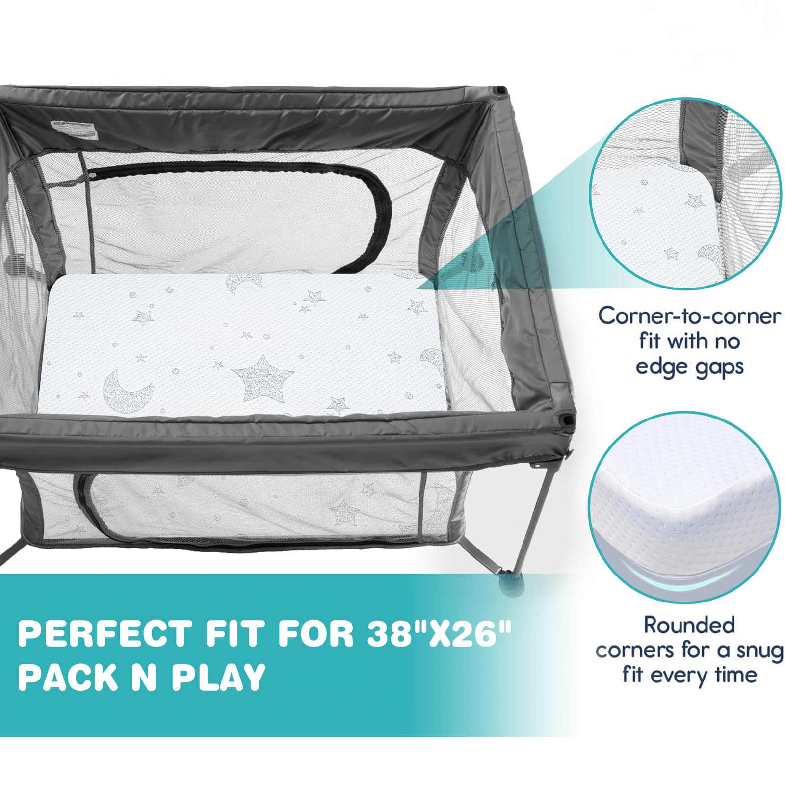 QHUCBAEG mattress in nursery setup demonstrates cozy sleeping space