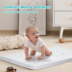 QHUCBAEG memory foam layer reveals dual-sided softness