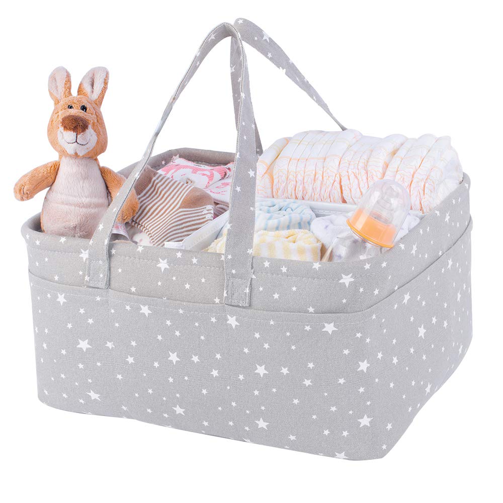 QiANBiRD diaper caddy foldable design for portable nursery organization