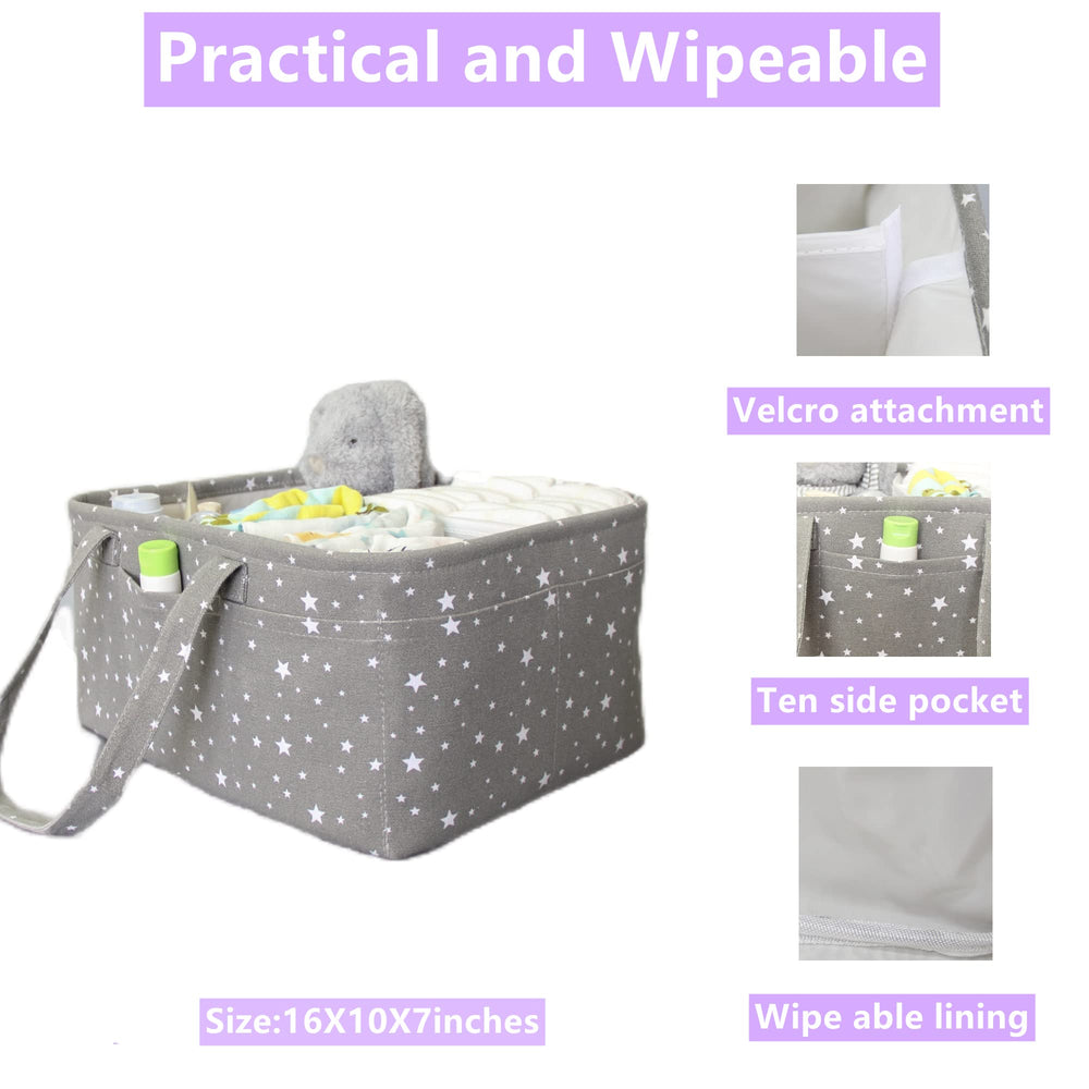 QiANBiRD sturdy-frame diaper caddy enhances durability during daily use