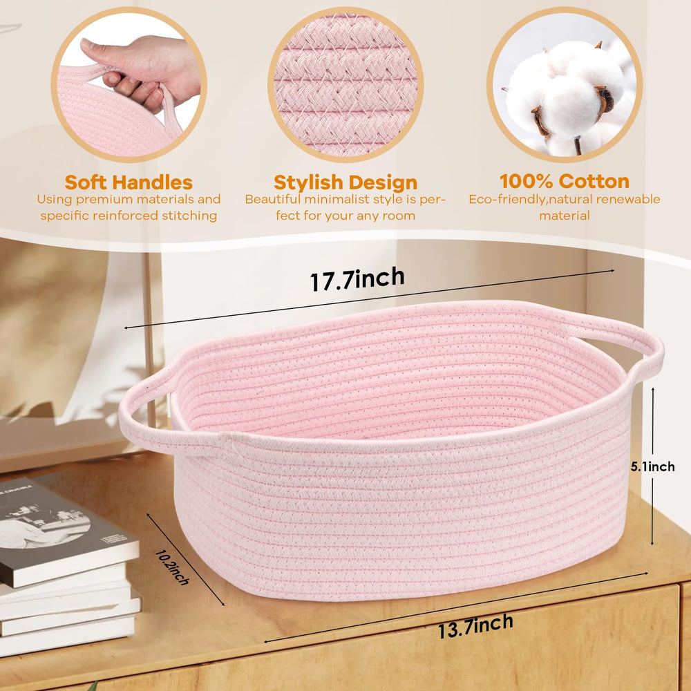 QiANBiRD nursery storage basket for organized shelves