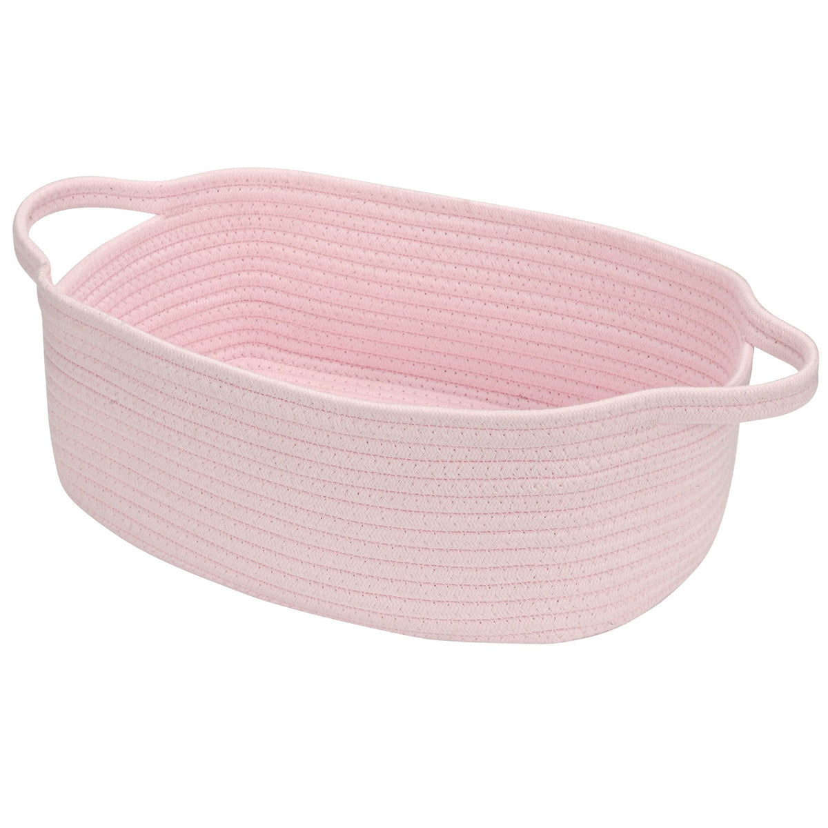 QiANBiRD small rope basket pink Easter for tidy nursery storage