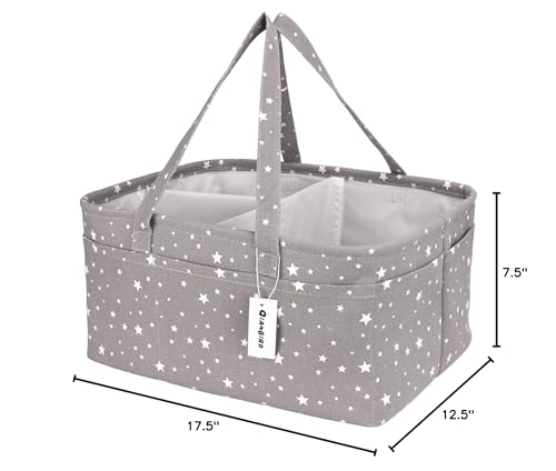 QiANBiRD diaper caddy fits bedside or changing table storage.