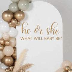 QIANGDAGSI baby shower wall sticker on backdrop for photos