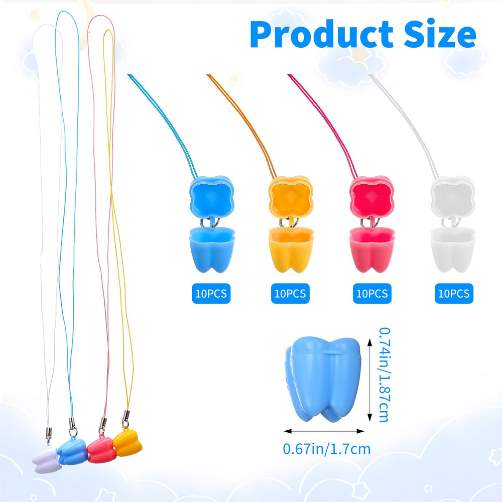 Qianyu tooth saver necklaces pink packaging highlights kid-friendly design for memories.