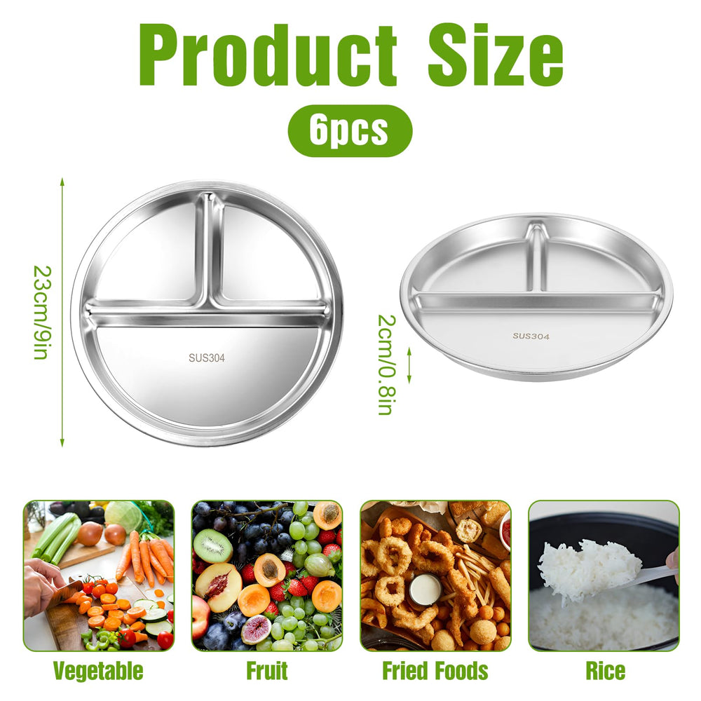 Qianyu three-grid divided plates show vivid sections to guide balanced meals.