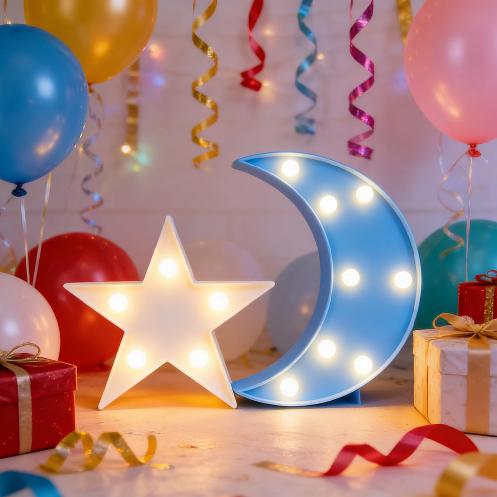 QiaoFei moon star night light separated design adds whimsy to walls