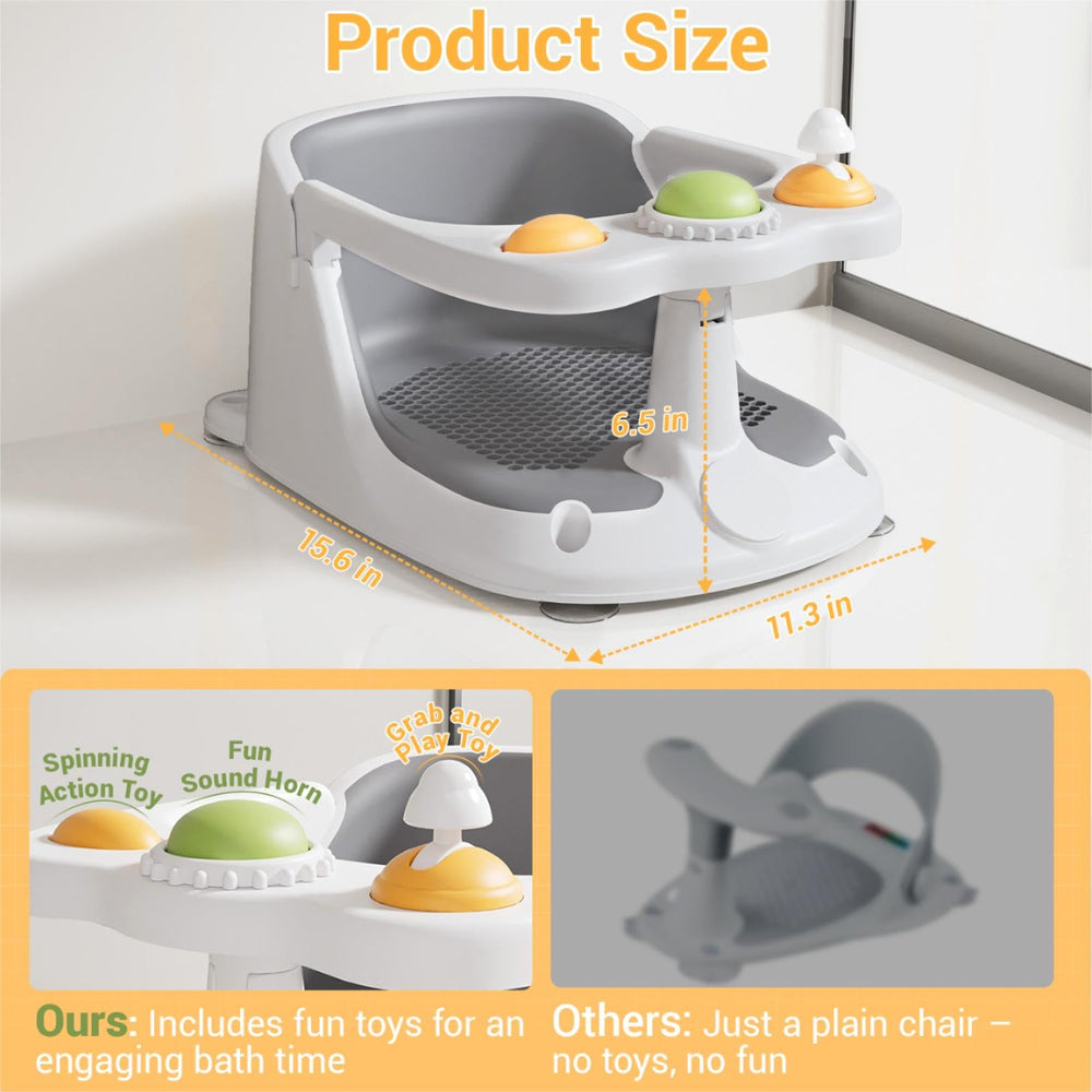 QIFUTT foldable design allows easy storage after baths.
