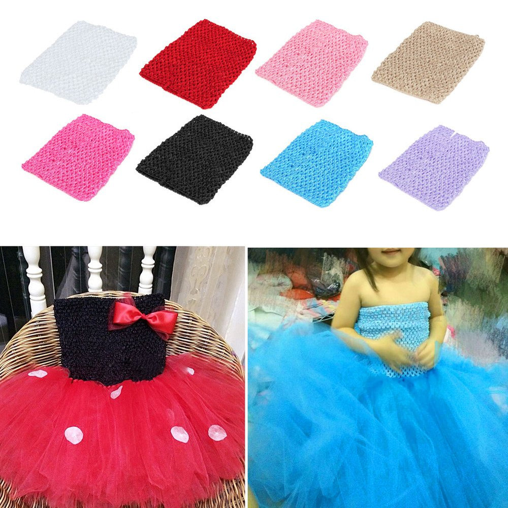 QIIIMSLSS 9 inch white tube top paired with tutu for play