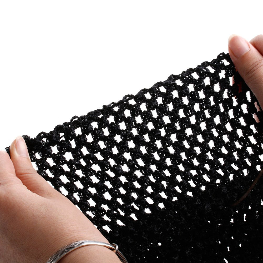 QIIIMSLSS crochet tube top worn as headband for kids fashion