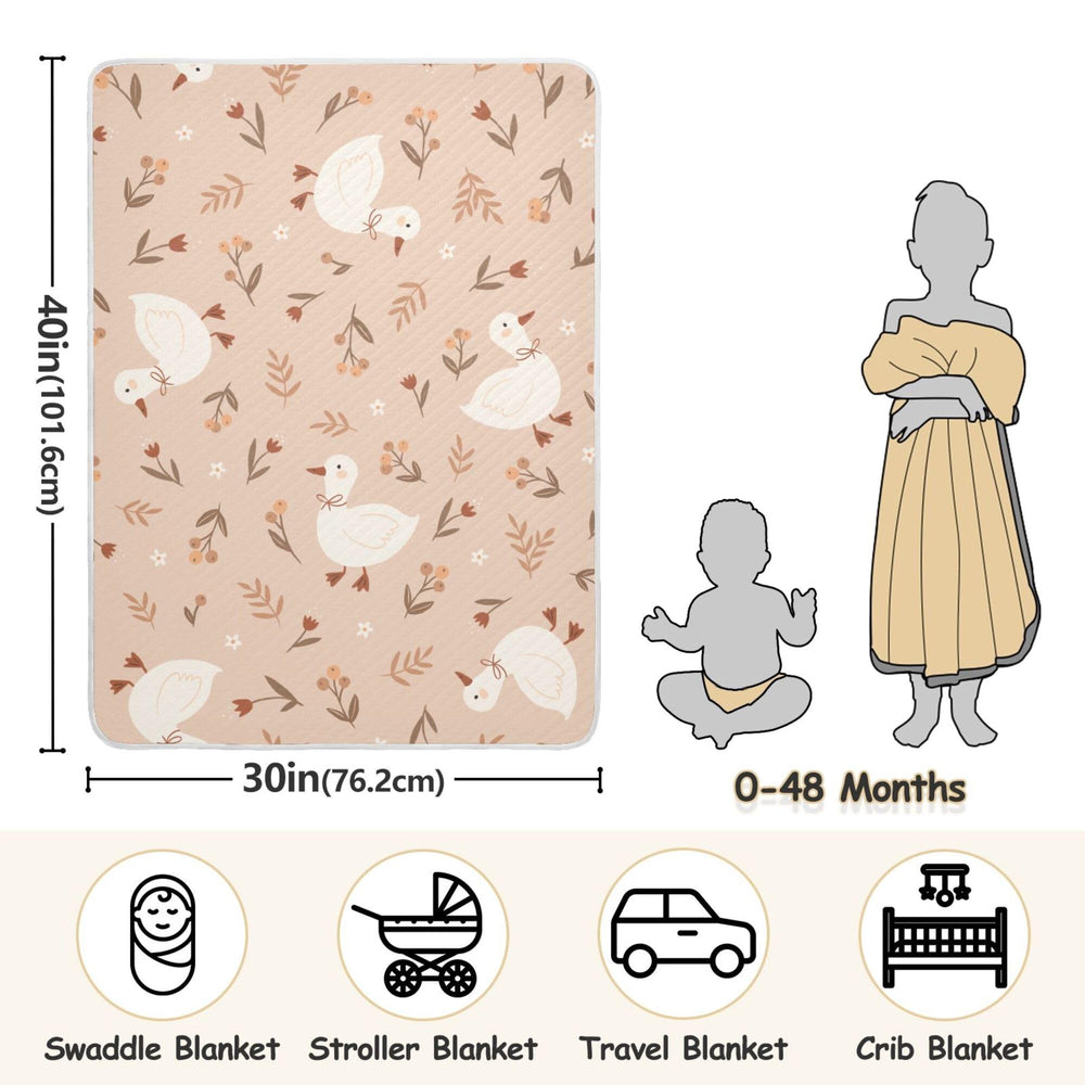 Qilmy blanket back microfleece layer keeps little one warm
