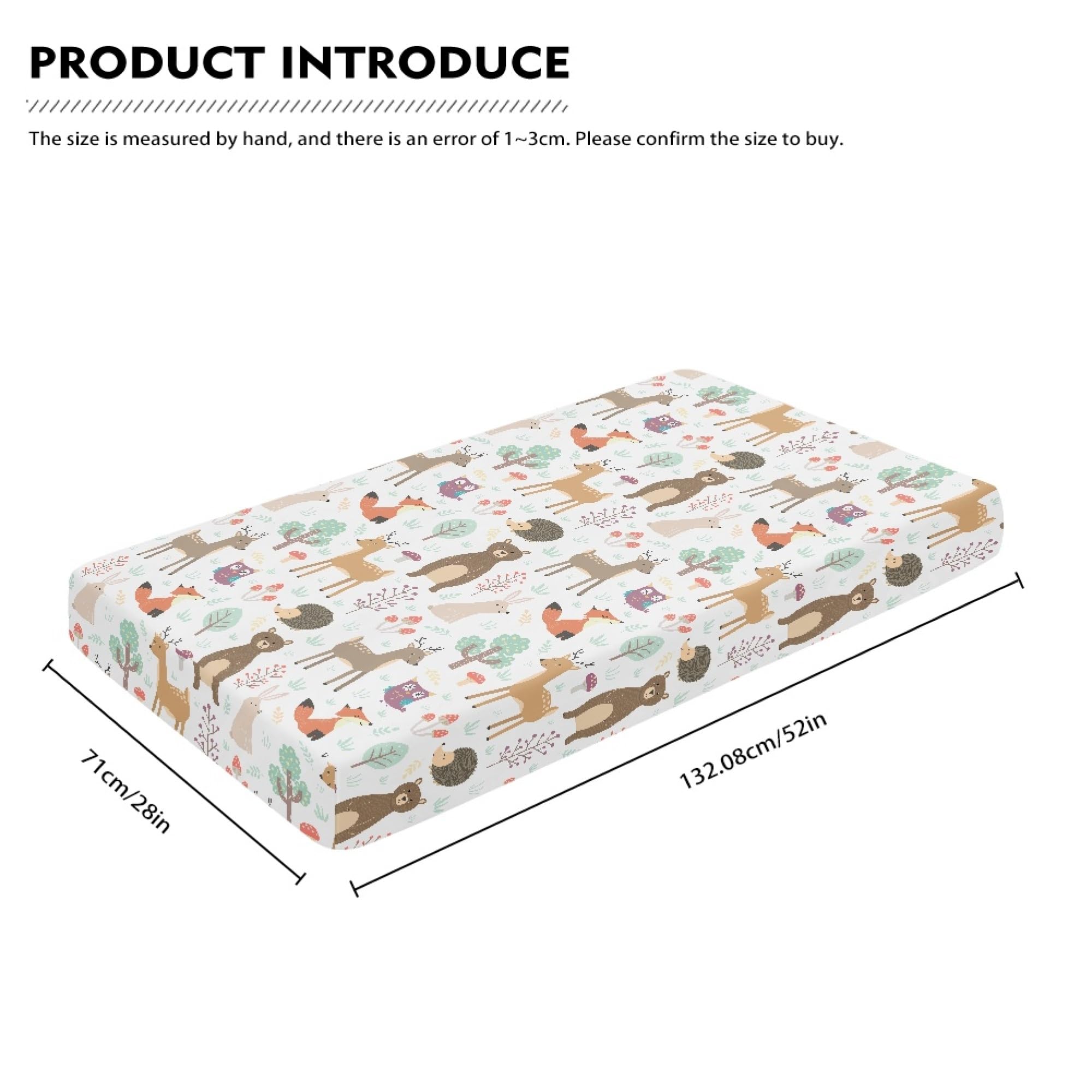QINBEIDU soft polyester crib sheet texture image emphasizes cozy, gentle touch for sensitive baby skin.