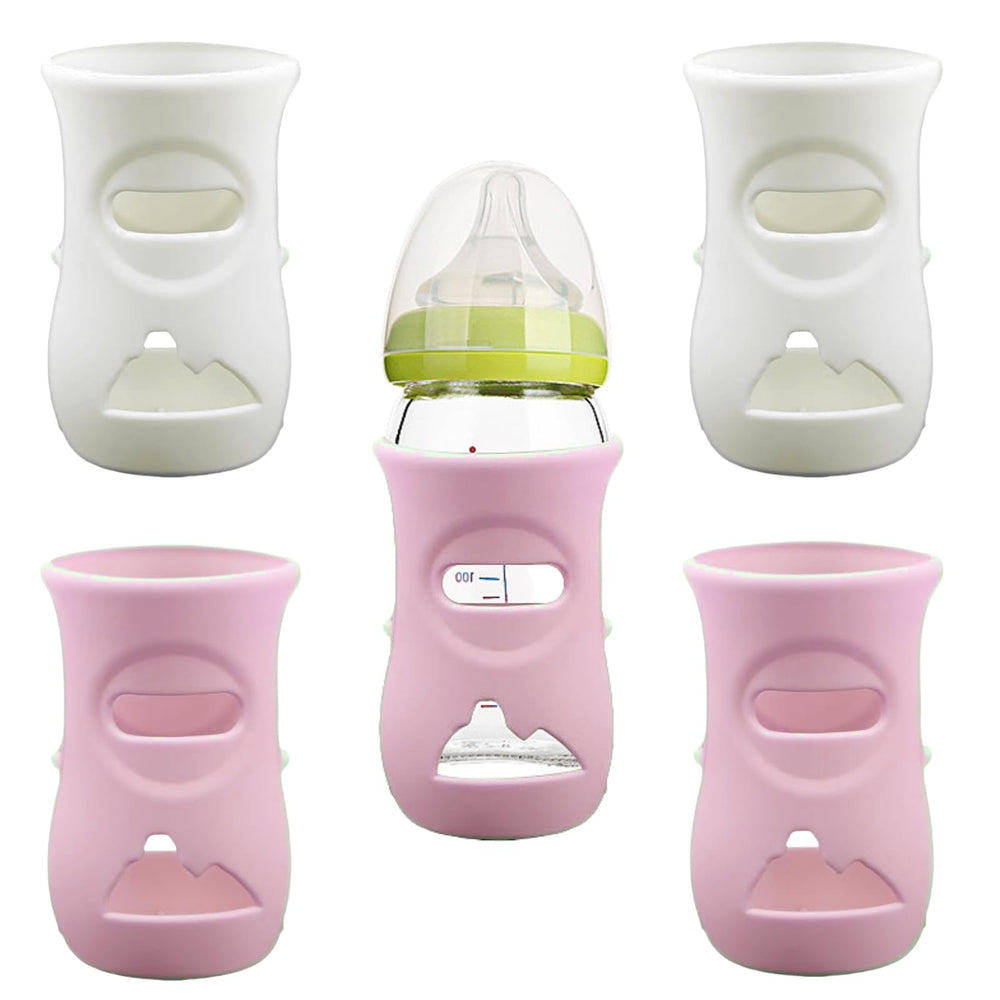 QinSuiKai silicone sleeves fit Avent natural bottles for safe compatibility.
