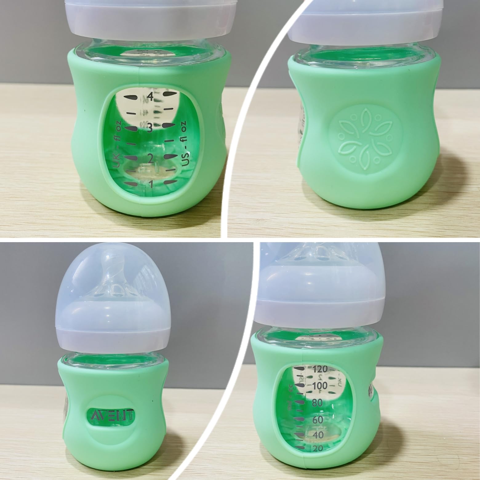 QinSuiKai silicone sleeve pack 4oz multicolor demonstrates coordinated bottle protection for daily use