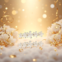 Qintreesify Half-Up Hairstyle Clip secures style with subtle sparkle