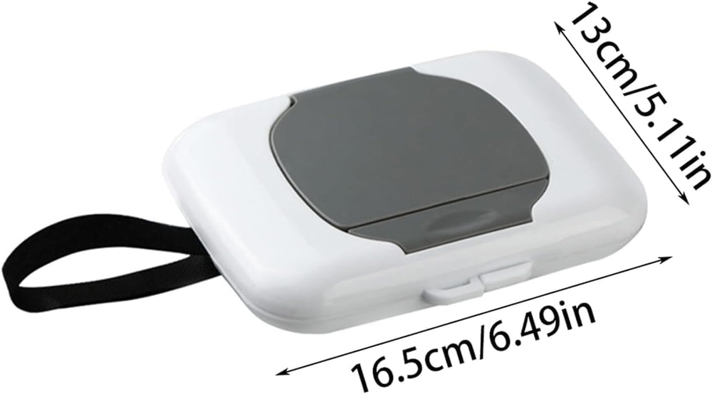 Qintreesify travel wipe holder showcases compact size for easy portability.