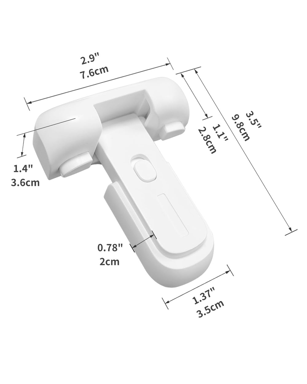 Qinzcp fridge latch adhesive installation demonstrates tool-free setup