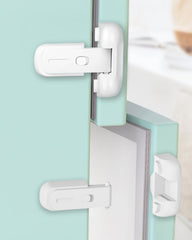 Qinzcp fridge latch install on surface with strong adhesive for quick setup